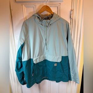 Carhartt Rain Defender Anorak Pullover Jacket XXL Loose Fit Colorblock
